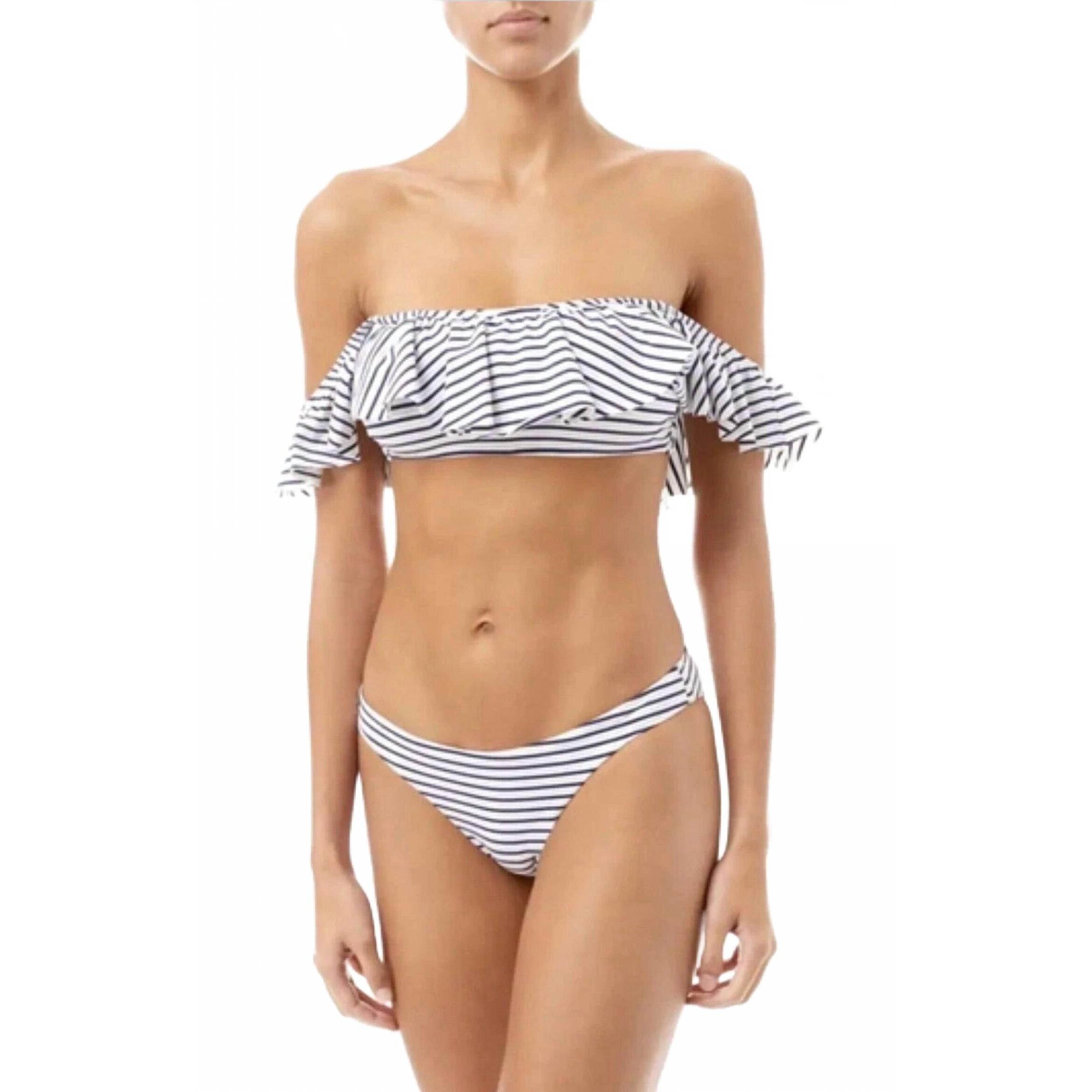 New Melissa Odabash Venezuela Off The Shoulder Bikini Top In Multi